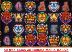 Play the Buffalo Mania Deluxe slot for free